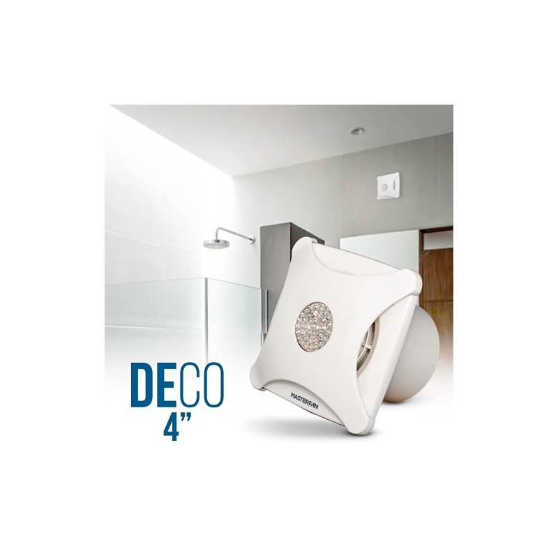 Masterfan Extractor de Aire Deco Led 4" color Blanco