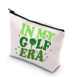 Golf Canvas Makeup Bag Golf Lover Gift Golfer Mom Golfer Golf Coach Thank You Zipper Bag, My Golf Uk, Fashionable