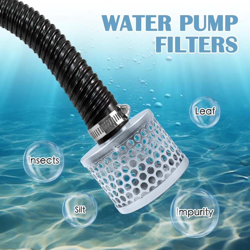 Round Hole Suction Strainer Filter, Hose Water Pump Inlet Strainer,