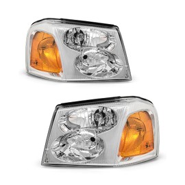 ADCARLIGHTS for 2002-2009 GMC Envoy Halogen Headlight W/O Bulbs