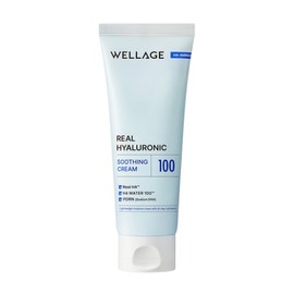 Wellage Real Hyaluronic Soothing Cream 80ml x 1 / 웰라쥬 리얼 히알루로닉 수딩 크림 80ml 1개