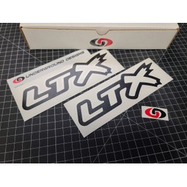 LTX Outline Decals 8.5" Racing Hood Window Stickers Fits Corvette Camaro CTSV LT1 LT4 LT5 Select Color: (Matte Blackout, 6)