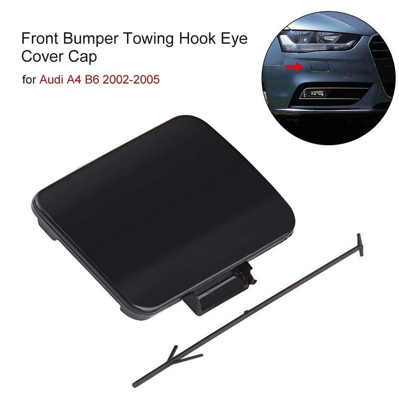 Qiilu Cover Cap Towing Hook, Front Bumper Towing Hook Eye