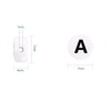 Amaney Vowel Letter Beads A 100pcs 7√ó4mm White Round Acrylic