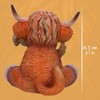 Nemesis Now Highland Thistle Highland Thistle Cow Figurine, Resin, Brown,