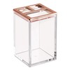 InterDesign 歯ブラシスタンド ホルダー 洗面所 Clarityクリア ローズゴールド 41288EJ