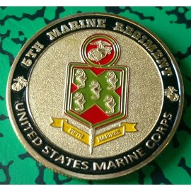 Marine Corps 5th Regiment #1219 Military Honor Challenge Coin