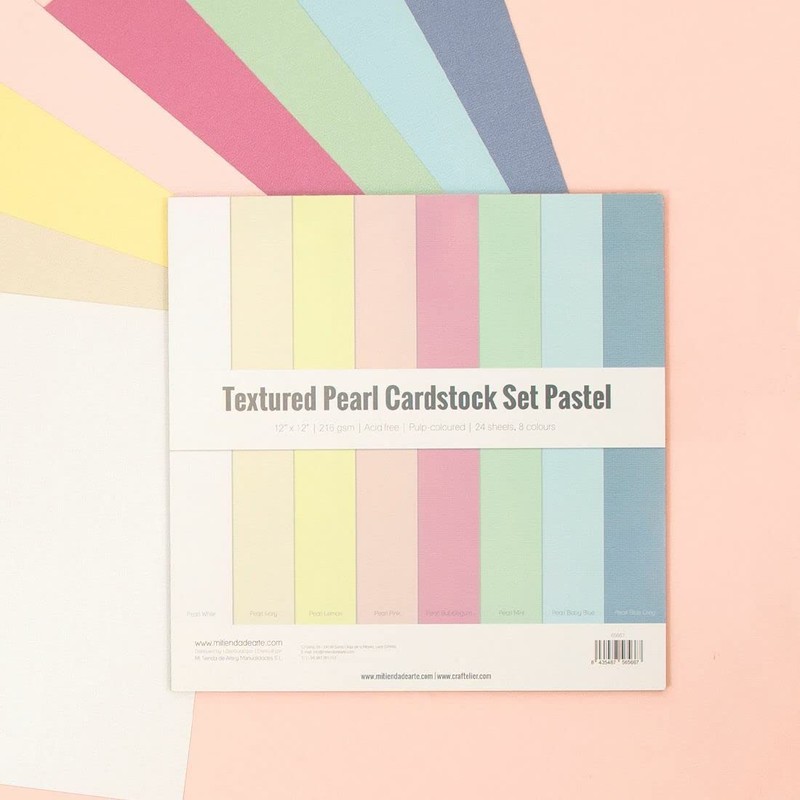 Craftelier Cardstock Pack, Pack of 24 Cardstock for Scrapbooking and