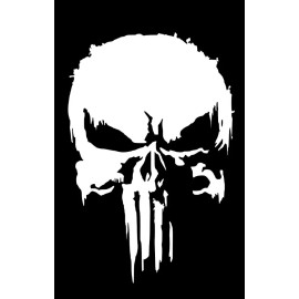 Trading Decals Punisher Skull Daredevil Born Again Sticker Vinyl For Cars Trucks  Windows, 4x6!
