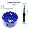 Luomorgo 71mm/2.8 inch Hole Saw, 1 1/4 inch Cutting Depth