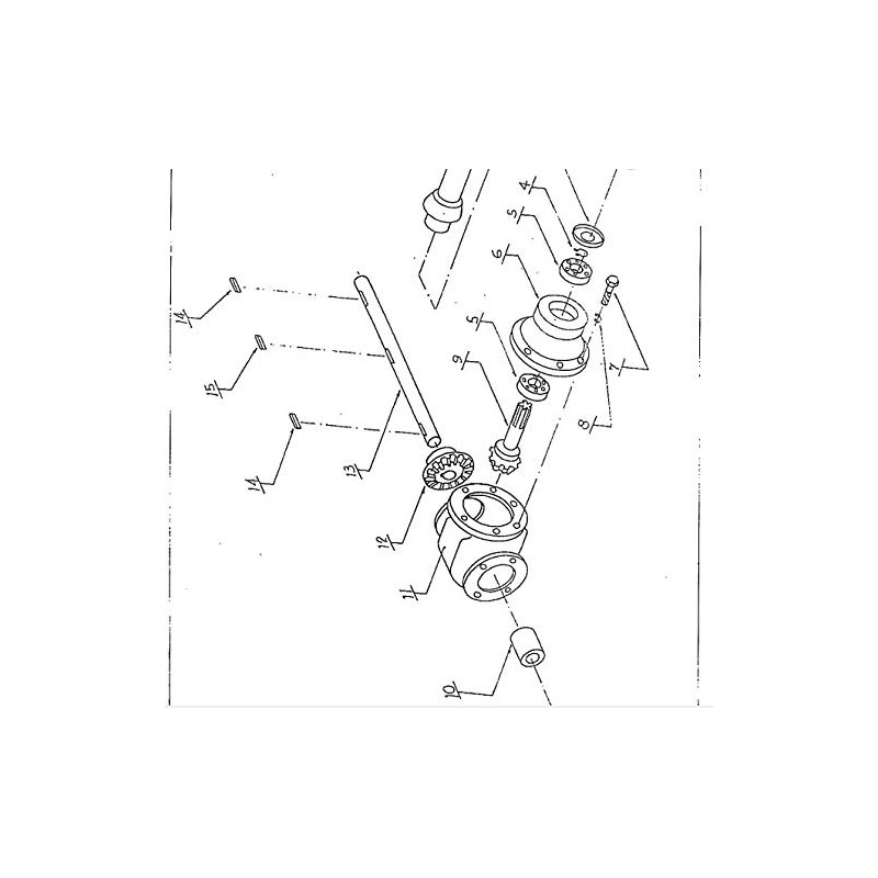 Key Way for Galfre GTS Series Hay Tedder Transmission Shaft