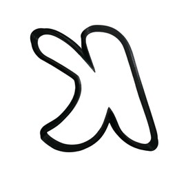 LETTER K UPPERCASE FANCY FONT ALPHABET COOKIE CUTTER MADE IN USA PR3338