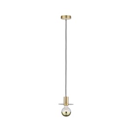 Paulmann 79755 Neordic Stian Pendant Light Max. 60 Watt Brushed Brass Pendant Light Metal Pendant Light E27 Bulb Not Included