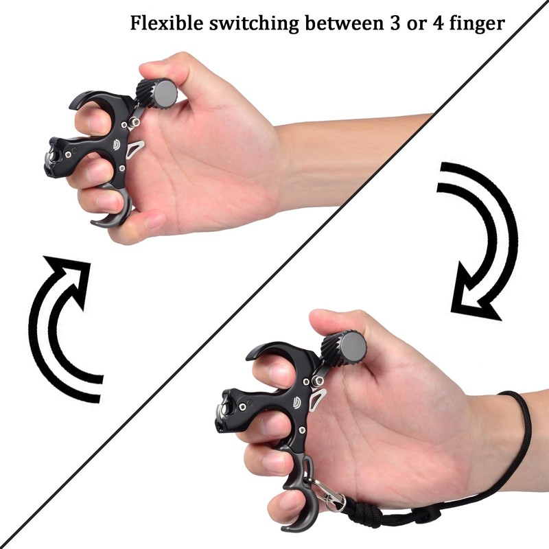 DD Compound Bow Aid Releaser with Wrist Straps and Adjustment