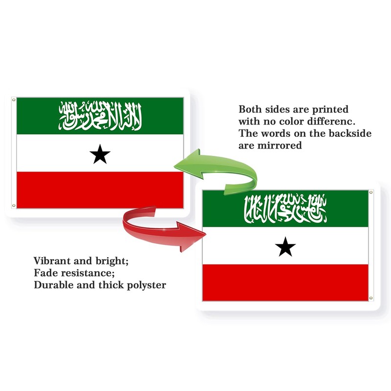 Somaliland Flag 2x3FT Somalis National Polyester Flag With 2 Grommets