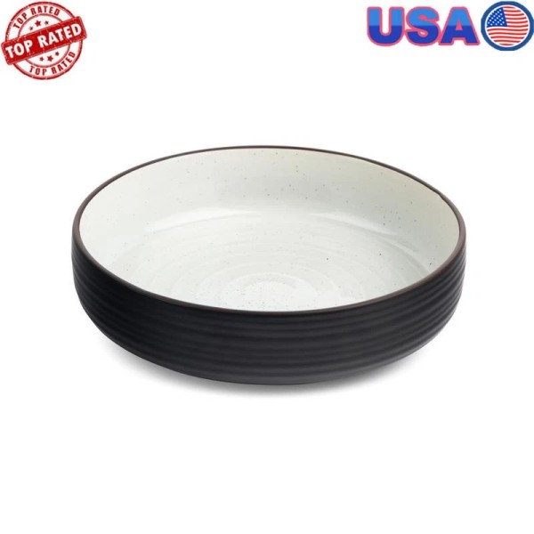 Unbranded Ceramic Round Bowl Soup Cereal Snack Durable Microwave Dishwasher