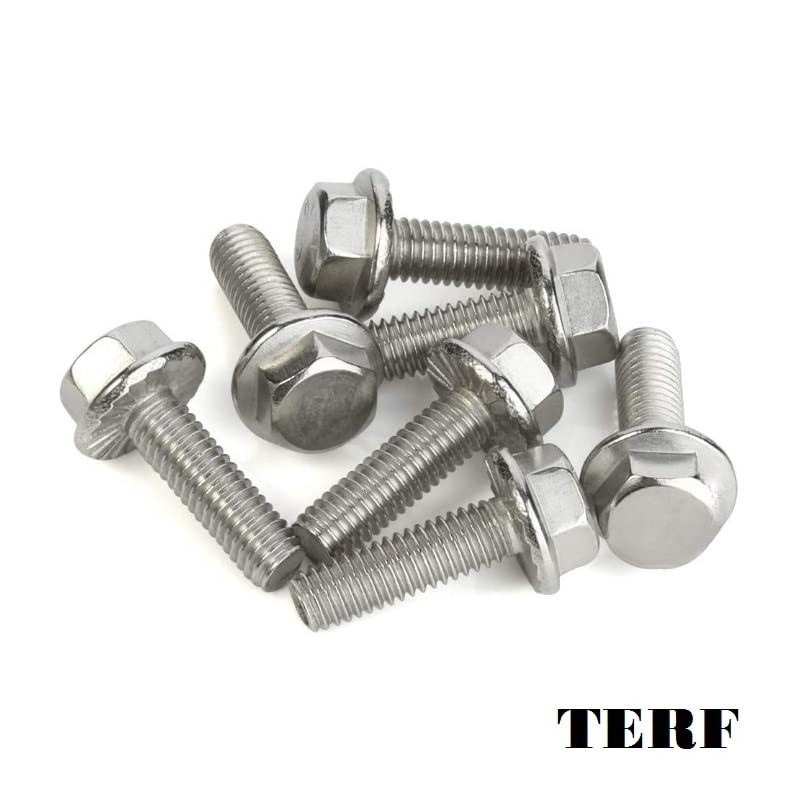 TERF® M10 X 30mm Serrated Flanged Hex Head Bolt M10