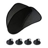 QWORK® 2 piece car sunshade with suction cup, car sun