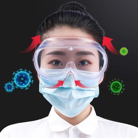 Safety Goggles Clear Wraparound Safety Glasses Eye Impacted Sealed Protective Work Goggles Over Spectacles for DIY Lab Grinding etc GENERAL PURPOSE GOGGLES CLEAR