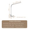 H HNMA HN LED Desk Lamp with Clamp for Reading,Nail