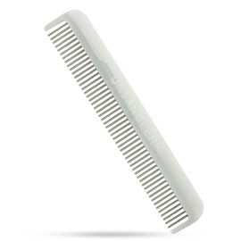 HAIR DOCTOR Hair Doctor Vanity Comb with silky smooth rotating teeth prevents hair loss and damage (7inch Comb) (7inch, White Sheen)