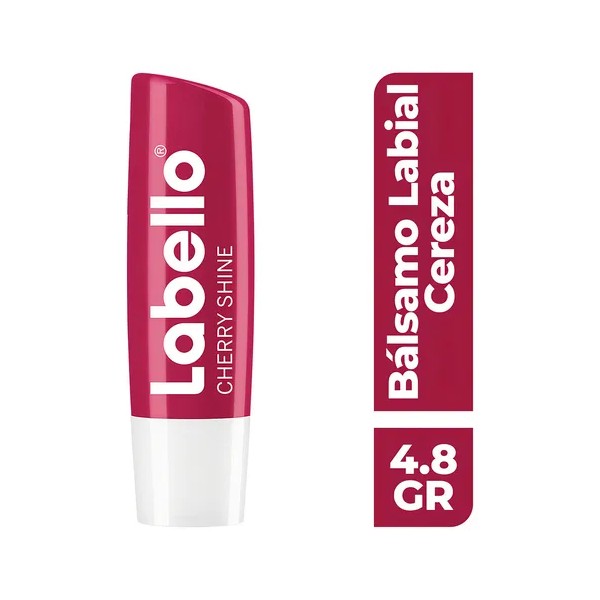 Labello Balsamo Labial Humectante 24h 4.8g Aceites Naturales cereza
