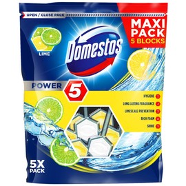 Domestos Power 5 Lime Toilet Stone, 55 ml