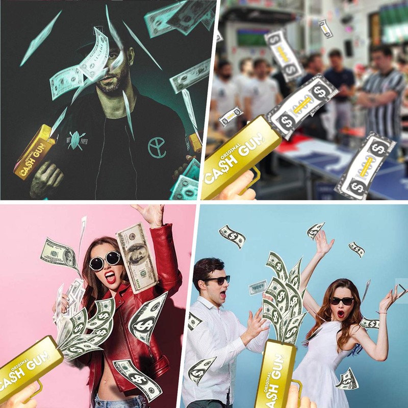 Original Cash Gun | Money Gun | Gold Super Gun
