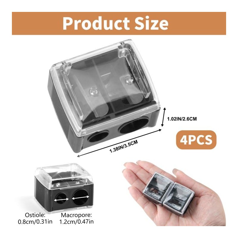 Lotbun Makeup Sharpener Pencil Sharpener, Cosmetic Pencil Sharpener, Lip Liner