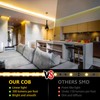 EMITEVER COB LED Strip Lights Warm White 32.8ft, 3000K 24V