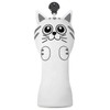 Golf Kitty Head Cover Golf Club White Leather Headcovers Set