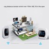 Wireless Doorbell Temperature Digital Display 4 Level Volume Adjustment Waterproof