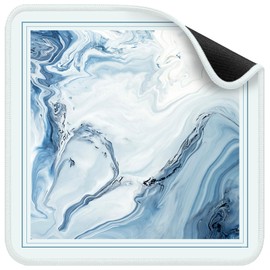 Deyimmei Mahjong Mat for Table - Non-Slip Mahjong Table Cover with Storage Pockets, Perfect Mahjong Accessories & Gifts for Women, Men, and Mahjong Enthusiasts (Ocean Flow)