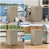 Suncast 33 Gallon Hideaway Trash Can for Patio - Resin