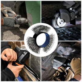 Abrasive Wire Wheel Belt/Bristle Blasting Wheels for Surface Blaster, 1PCS