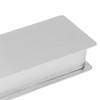 Stainless Steel Toothpick Holder Hollowed Out Rust Prevention Rectangle Toothpick