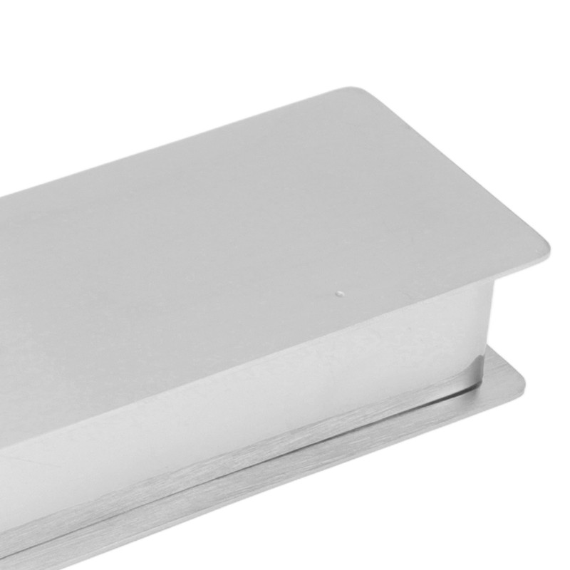 Stainless Steel Toothpick Holder Hollowed Out Rust Prevention Rectangle Toothpick