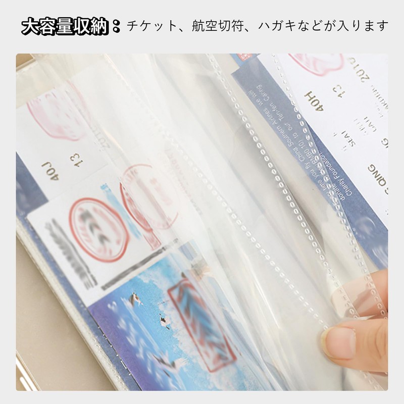 YFFSFDC Ticket Storage Holder Clear 20 Pages 40 Slots Ticket