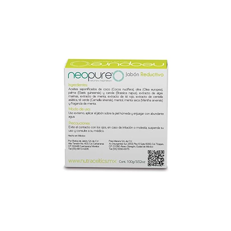 Neopure Jabon Reductivo Barra De 100 G