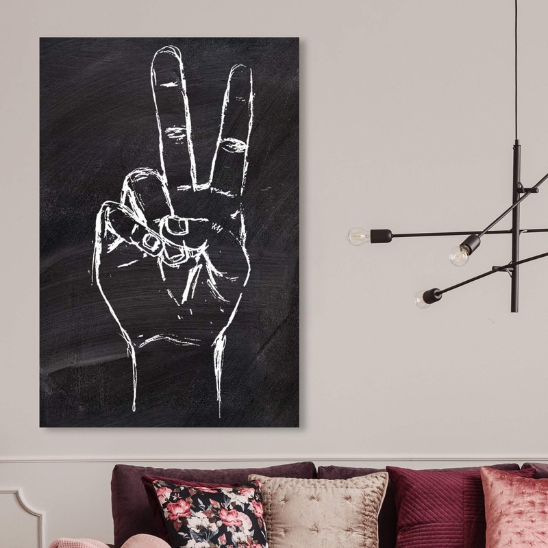 Oliver Gal ''Peace Out" Canvas Art, 30" x 45"