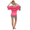 Ingear Sexy Color Block Tunic Fushia/Aqua-L
