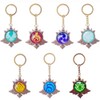 Genshin Luminous Keychain Toy Impact Moon City Vision Electro Keyring,