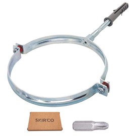 SKIR'CO Pipe Clamp for 150 mm Pipes, Pipe Carrier for Wall and Ceiling Mounting, Pipe Clamp (Pack of 1)