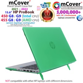 mCover Case Compatible ONLY for 2021～2024 15.6" HP ProBook 450 G8 / G9 / G10 and 455 G8 / G9 / G10 Series Notebook PC (NOT Fitting Other HP Models) - Blue