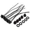 Yosoo 5Pcs 12V Interruptor Encendido/Apagado del Botón de la Impermeable