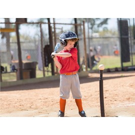FASHOOKIN Orange Toddler Softball Socks, Belt and Baseball Combo Set (2 Pairs of Baseball Socks, 1 Belt and 1 Baseball) for Kids Boys Girls