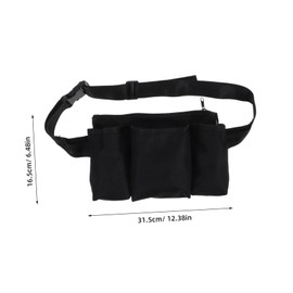 Healeved Masseur Fanny Pack Massage Tools Massage Oil Massage Lotion Oil Waist Organizer Massage Bottle Storage Pouch Waist Bag Massage Lotion Bottle Bag Massage Bag Oxford Cloth Black