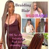 Gray Braiding Hair Pre stretched Hypoallergenic Braiding Hair Extensions