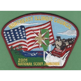Embroidered Patch - Patches for Women Man - Northeast Illinois Council 129 National Jamboree 2001 BOY Scout CSP Patch S32