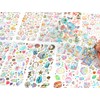 DERAYEE Reward Seal, 3D 3D, Foil Stamping, Translucent Notebook, Sticker,